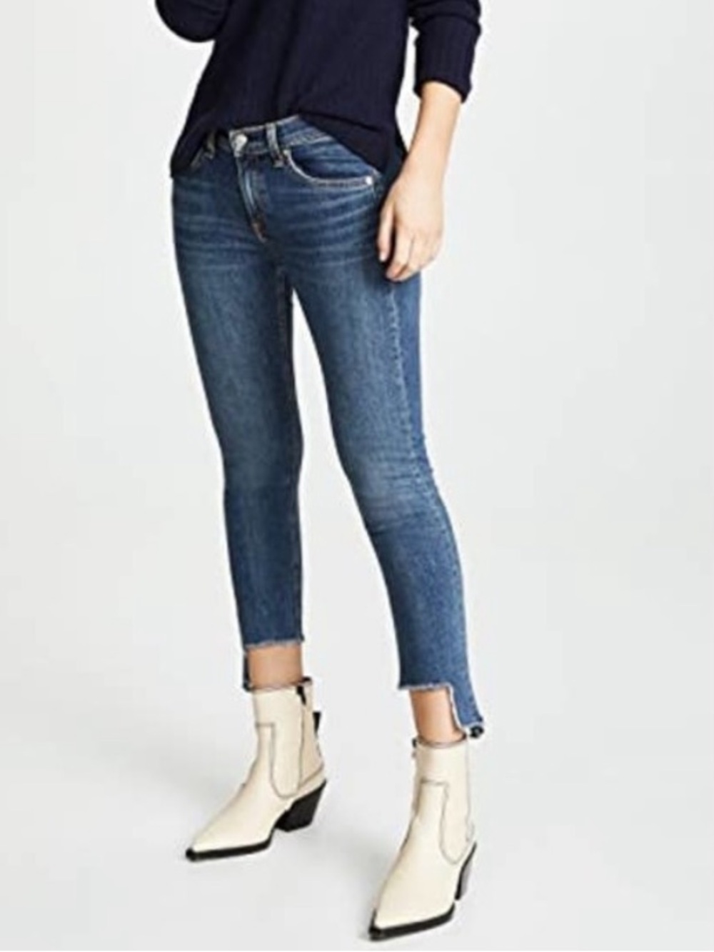 Rag & Bone Cate Mid-Rise Ankle Skinny Jean Hampton Wash Size 25 Jeans